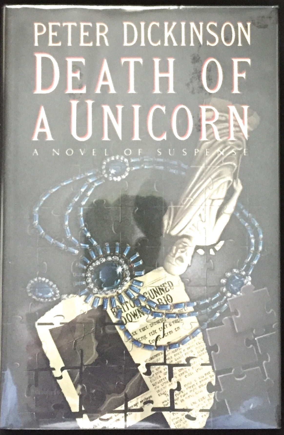 DEATH OF A UNICORN Mystery, Peter Dickinson First American Edition