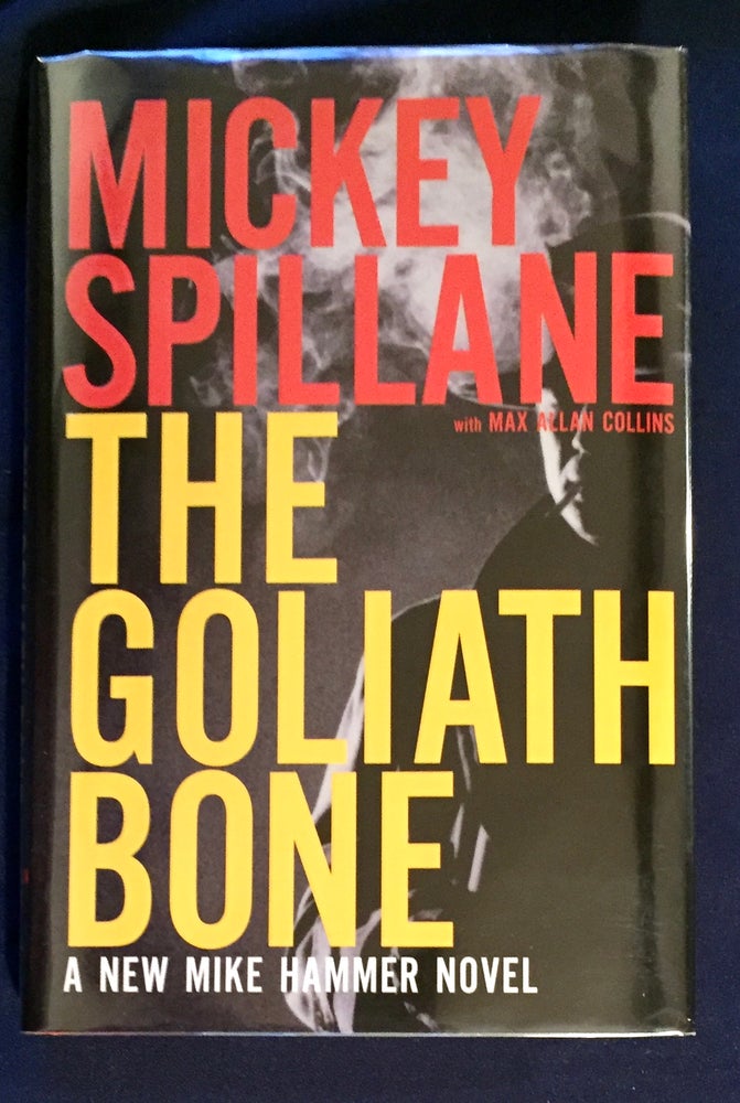 Item #5281 THE GOLIATH BONE; Mickey Spillane with Max Allan Collins. Mickey Spillane, Max Allan Collins.