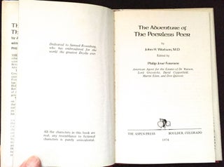 THE ADVENTURE OF THE PEERLESS PEER; by John H. Watson, M.D. / Edited by Philip Jose Farmer
