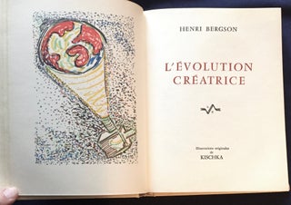 Item #5500 L'EVOLUTION CRÉATRICE; de Henri Bergson. Henri Bergson