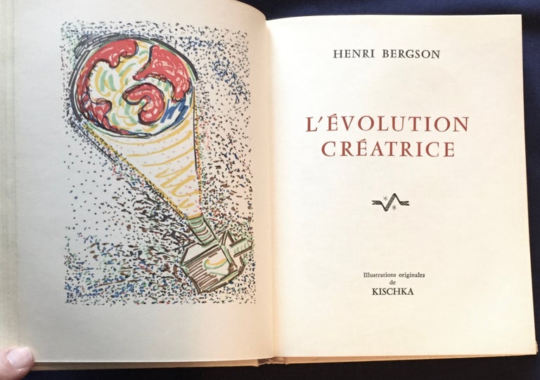 Item #5500 L'EVOLUTION CRÉATRICE; de Henri Bergson. Henri Bergson.