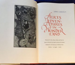 Item #5507 THROUGH THE LOOKING GLASS, AND WHAT ALICE FOUND THERE; Illustrated by BARRY MOSER,...