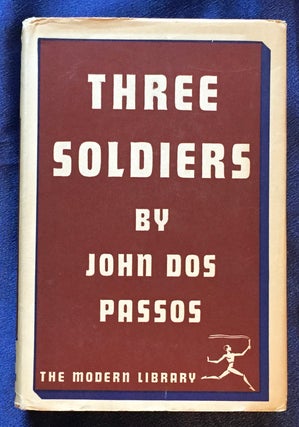 Item #5539 THREE SOLDIERS; By John Dos Passos / With an Introduction by the Author. John Dos Passos