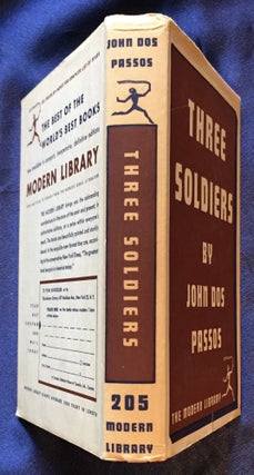 THREE SOLDIERS; By John Dos Passos / With an Introduction by the Author
