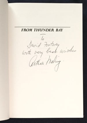 FROM THUNDER BAY; Arthur Maling