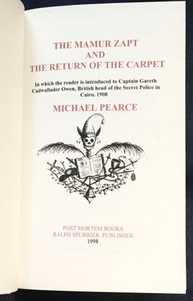 MAMUR ZAPT AND THE RETURN OF THE CARPET ; In which the reader is introduced to Captain Gareth Cadwallader Owen, British head of the Secret Police in Cairo, 1938
