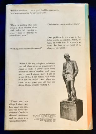 THE WILL ROGERS BOOK; compiled by Paula McSpadden Love, Curator, Will Rogers Memorial / Claremore, Oklahoma