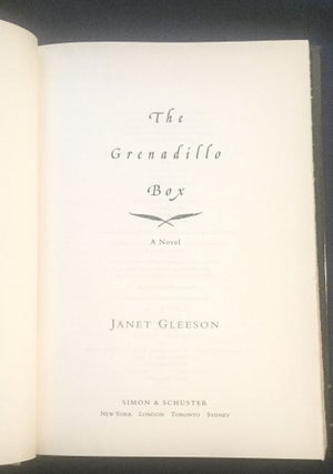 THE GRENADILLO BOX; A Novel