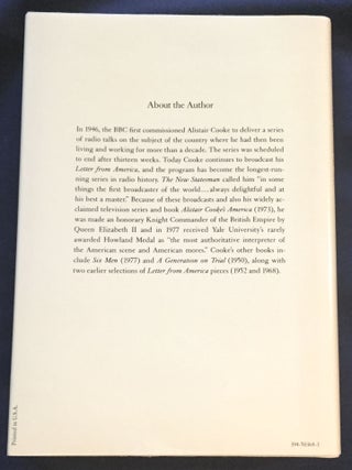 THE AMERICANS; Fifty talks on our life and times by Alistair Cooke