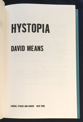 HYSTOPIA; A Novel