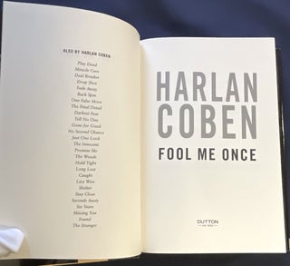 FOOL ME ONCE; Harlan Coben