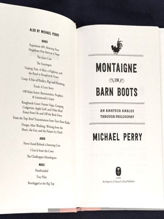 MONTAIGNE IN BARN BOOTS; An Amateur Ambles Through Philosophy
