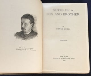 Item #6280 NOTES OF A SON AND BROTHER; By Henry James / Illustrated. Henry James