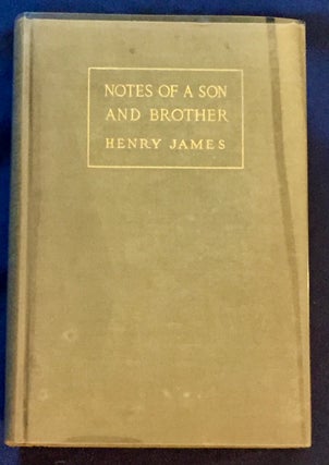 NOTES OF A SON AND BROTHER; By Henry James / Illustrated