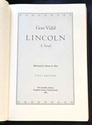LINCOLN; A Novel / Illustrated by Thomas B. Allen / First Edition