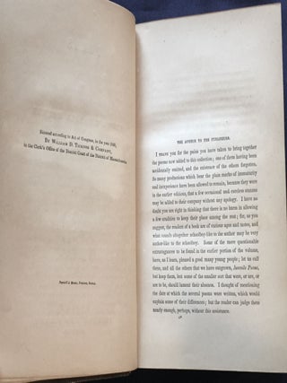 POEMS; By Oliver Wendell Holmes. / New and Enlarged Edition.