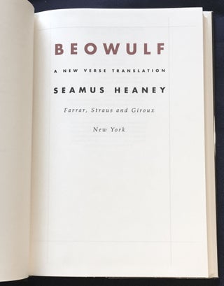 BEOWULF; Seamus Heany / A New Verse Translation