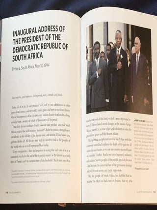 NELSON MANDELA; A Life in Photographs / Created by David Elliot Cohen / Text by John D. Battersby / Includes Six Historic Mandela Speeches