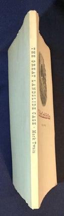 THE GREAT LANDSLIDE CASE; by Mark Twain / Three Versions / With Editorial Comment by Frederick Anderson and Edgar M. Branch