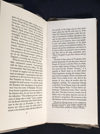 MARK TWAIN IN THREE MOODS; Three New Items of Twainiana