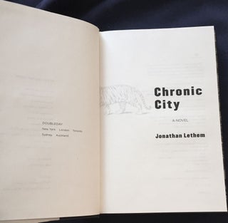 CHRONIC CITY; A Novel