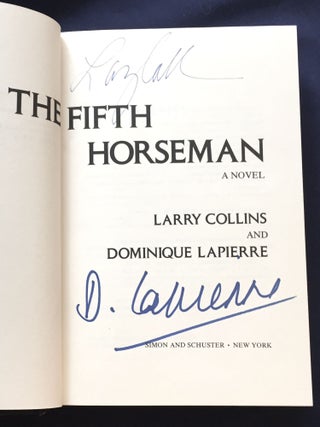Item #6693 THE FIFTH HORSEMAN; A Novel. Larry Collins, Dominique Lapierre