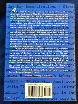 LISTENING TO AMERICA; Twenty-Five Years In The Life of a Nation, as Heard on National Public Radio