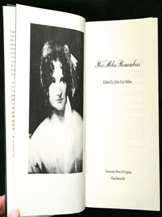 POE'S HELEN REMEMBERS; Edited by John Carl Miller