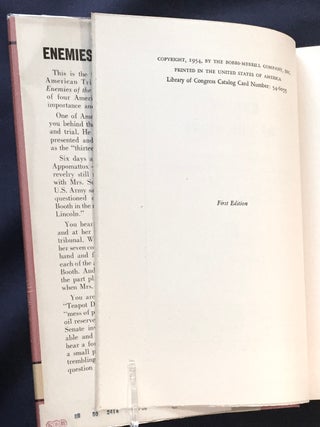 ENEMIES OF THE STATE; An Account of the Trials of The Mary Eugenia Surratt Case / The Teapot Dome Case / The Alphonse Capone Case / The Rosenberg Case / By Francis X. Busch