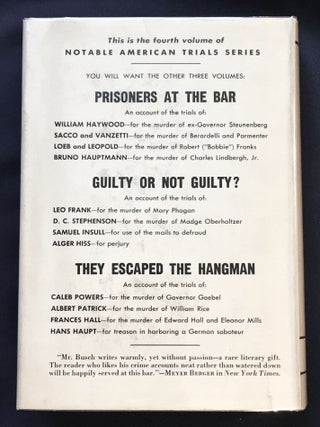 ENEMIES OF THE STATE; An Account of the Trials of The Mary Eugenia Surratt Case / The Teapot Dome Case / The Alphonse Capone Case / The Rosenberg Case / By Francis X. Busch