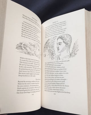THE POEMS OF JOHN KEATS; Selected, Edited, and Introduced by Aileen Ward / Illustrated by David Gentleman / Collector's Edition / Bound in Genuine Leather