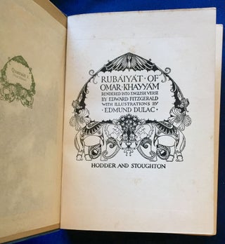 RUBAIYAT OF OMAR KHAYYAM; Rendered into English Verse by Edward Fitzgerald / With Illustrations by Edmund Dulac