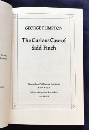 THE CURIOUS CASE OF SIDD FINCH