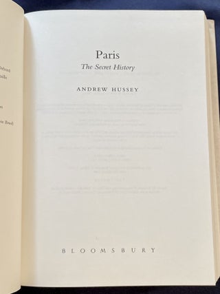 PARIS; The Secret History