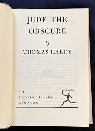 JUDE THE OBSCURE; By Thomas Hardy