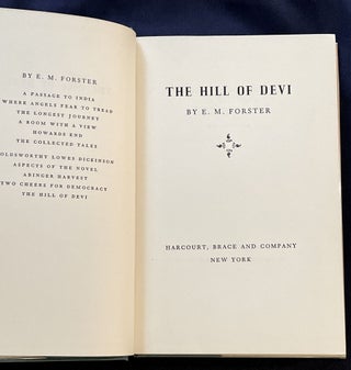 THE HILL OF DEVI; By E. M. Forster