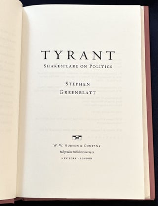 TYRANT; Shakespeare on Politics