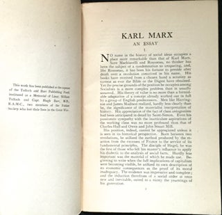 KARL MARX; An Essay