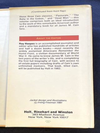 BABY IN THE ICE BOX; and other short fiction / Edited by Roy Hoopes