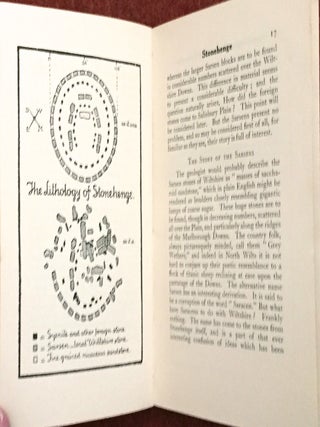 STONEHENGE; Today & Yesterday by Frank Stevens / Curator of the Salisbury Museum with Plans and Illustrations by Heywood Sumner. F.S.A.