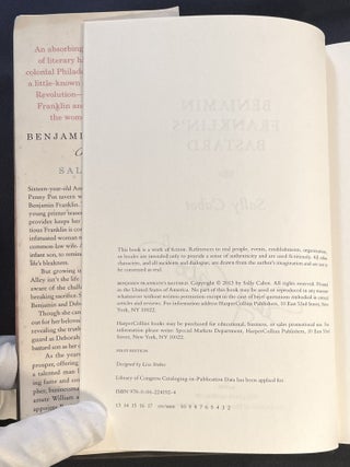 BENJAMIN FRANKLIN'S BASTARD; a novel