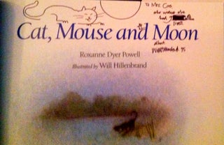 Item #78 CAT, MOUSE AND MOON. Roxanne Dyer Powell