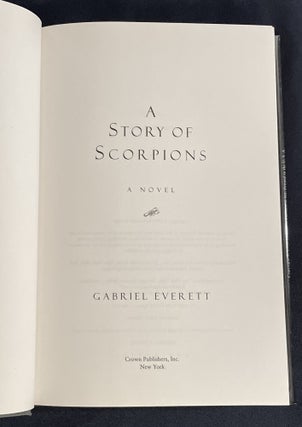 A STORY OF SCORPIONS; A Novel