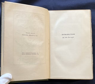 SONGS OF NATURE; Edited by John Burroughs
