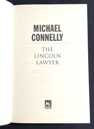THE LINCOLN LAWYER; A Novel / Michael Connelly