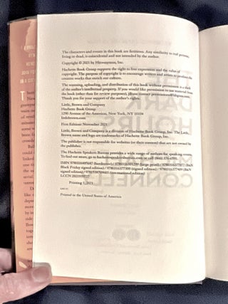 THE DARK HOURS; Signed by the Author