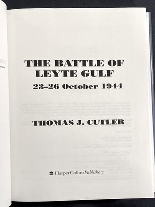 THE BATTLE OF LEYTE GULF; 23-26 OCTOBER, 1944