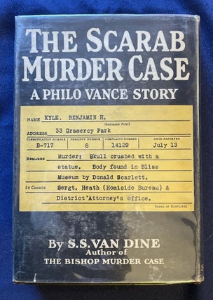 THE SCARAB MURDER CASE; A Philo Vance Story