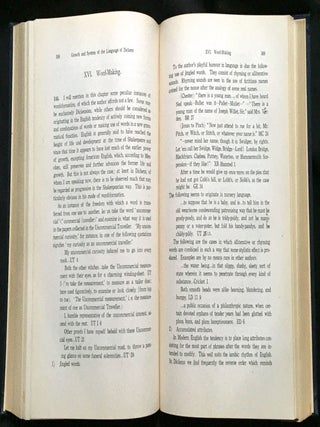 GROWTH AND SYSTEM OF THE LANGUAGE OF DICKENS; An Introduction to A Dickens Lexicon / Revised Edition