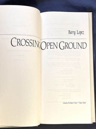 CROSSING OPEN GROUND
